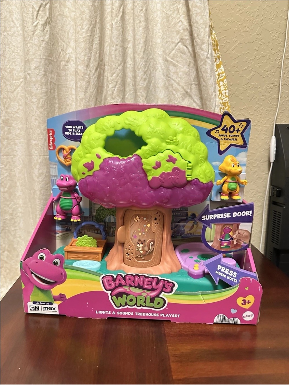 Fisher-Price Barney's World Lights &Sounds Treehouse Playset with Figures Mattel